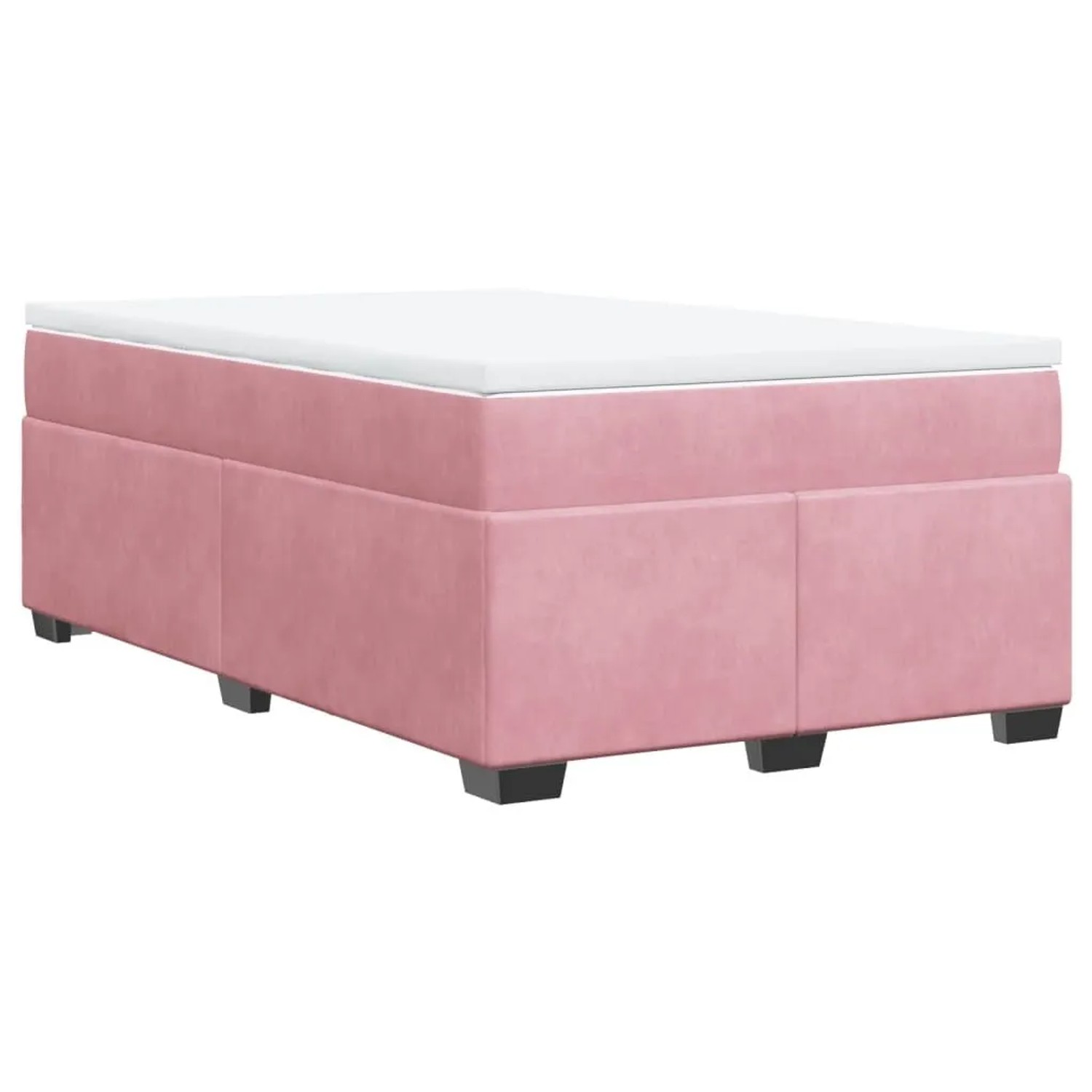 vidaXL Boxspringbett mit Matratze Rosa 120x190 cm Samt 3285274 günstig online kaufen