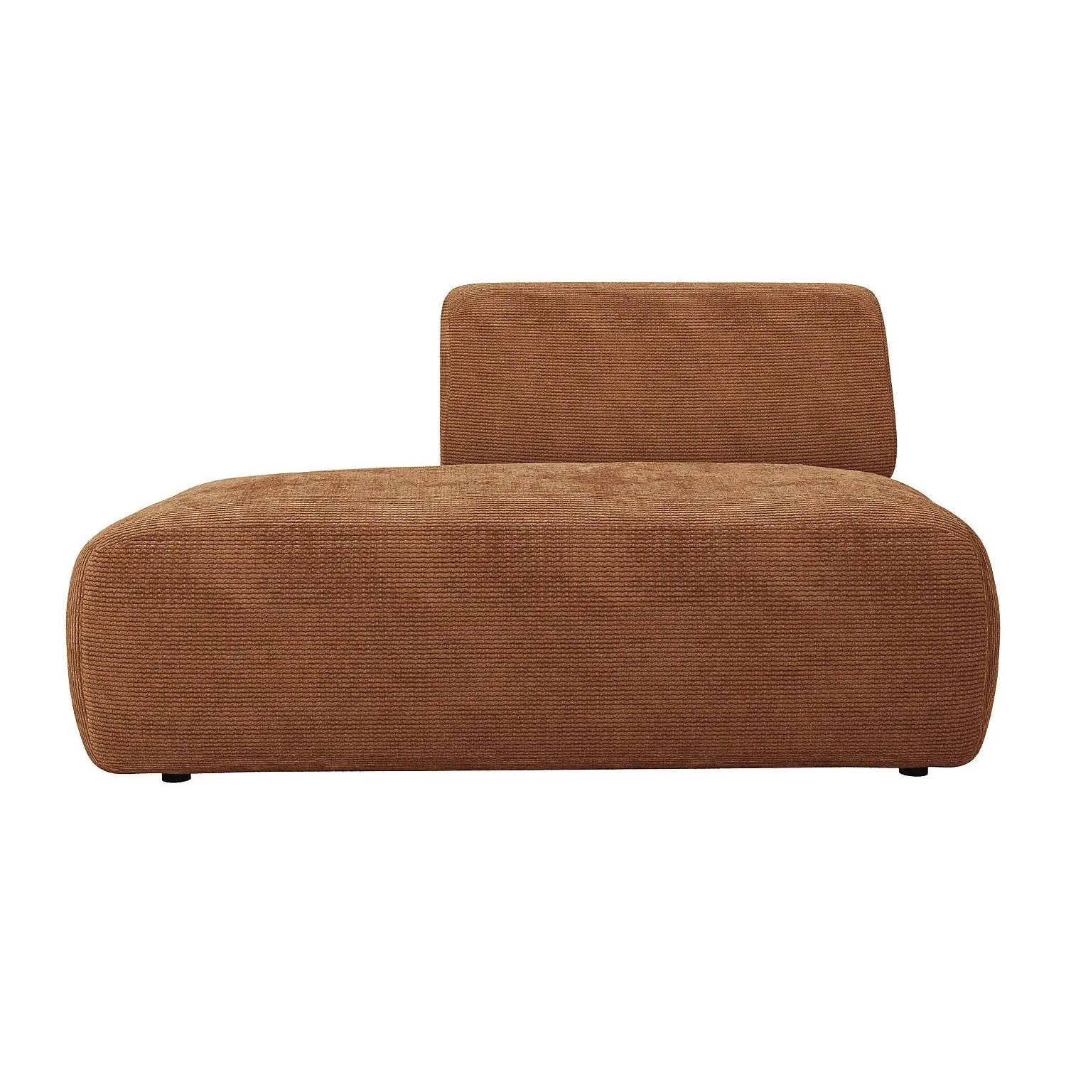 Vente-unique Recamiere Ohne Schlaffunktion Pogni Terracotta 130 cm