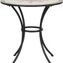 Runder, grauer Siena Garden Gartentisch Stella mit Mosaikmuster, Ø 70 cm.