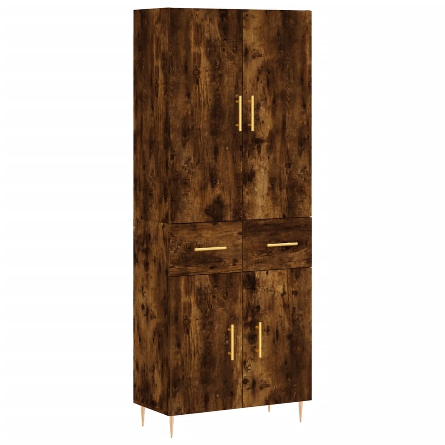 vidaXL Highboard Räuchereiche 69,5x34x180 cm Holzwerkstoff 3198142 günstig online kaufen