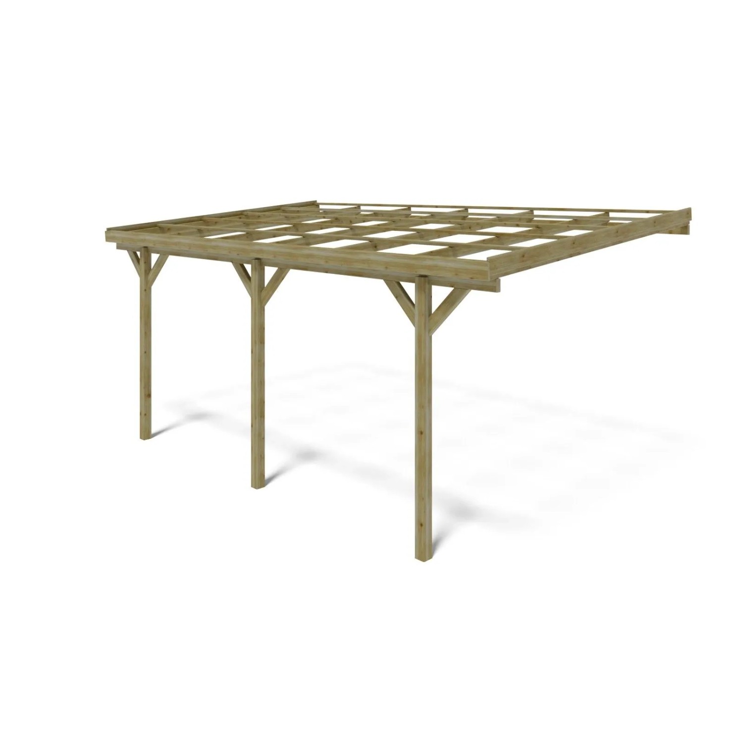 ALTANKA Carport Garagendach 3x5.24 m   15 m2   an der Hauswand Montiert 2