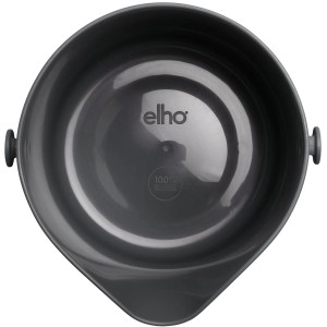 Elho B.For Swing Blumenampel, Ø 18cm, Anthrazit, aus recyceltem Kunststoff, Innenansicht.