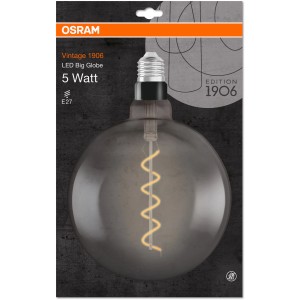 Osram LED-Leuchtmittel E27 Globe, 4W, extra warmes Licht, 29x20cm. Ideal für Wohnräume.