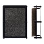 Relaxdays Nagelbrett Metall Kunststoff Silber Schwarz 18 cm x 13 cm x 3,5 cm 0,6 kg