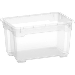 Transparente OBI Allzweckbox Santos XXS, 4,5 l, 15x26x17,5 cm. Ideal zur Aufbewahrung.