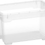 Transparente OBI Allzweckbox Santos XXS, 4,5 l, 15x26x17,5 cm. Ideal zur Aufbewahrung.