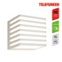 Telefunken LED-Außenwandleuchte, hellgrau, IP54, 11x11x10,5 cm. Moderne Wandlampe für den Außenbereich.