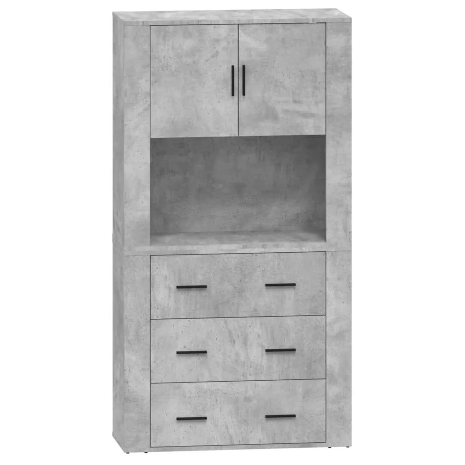 vidaXL Highboard Betongrau Holzwerkstoff 3185387