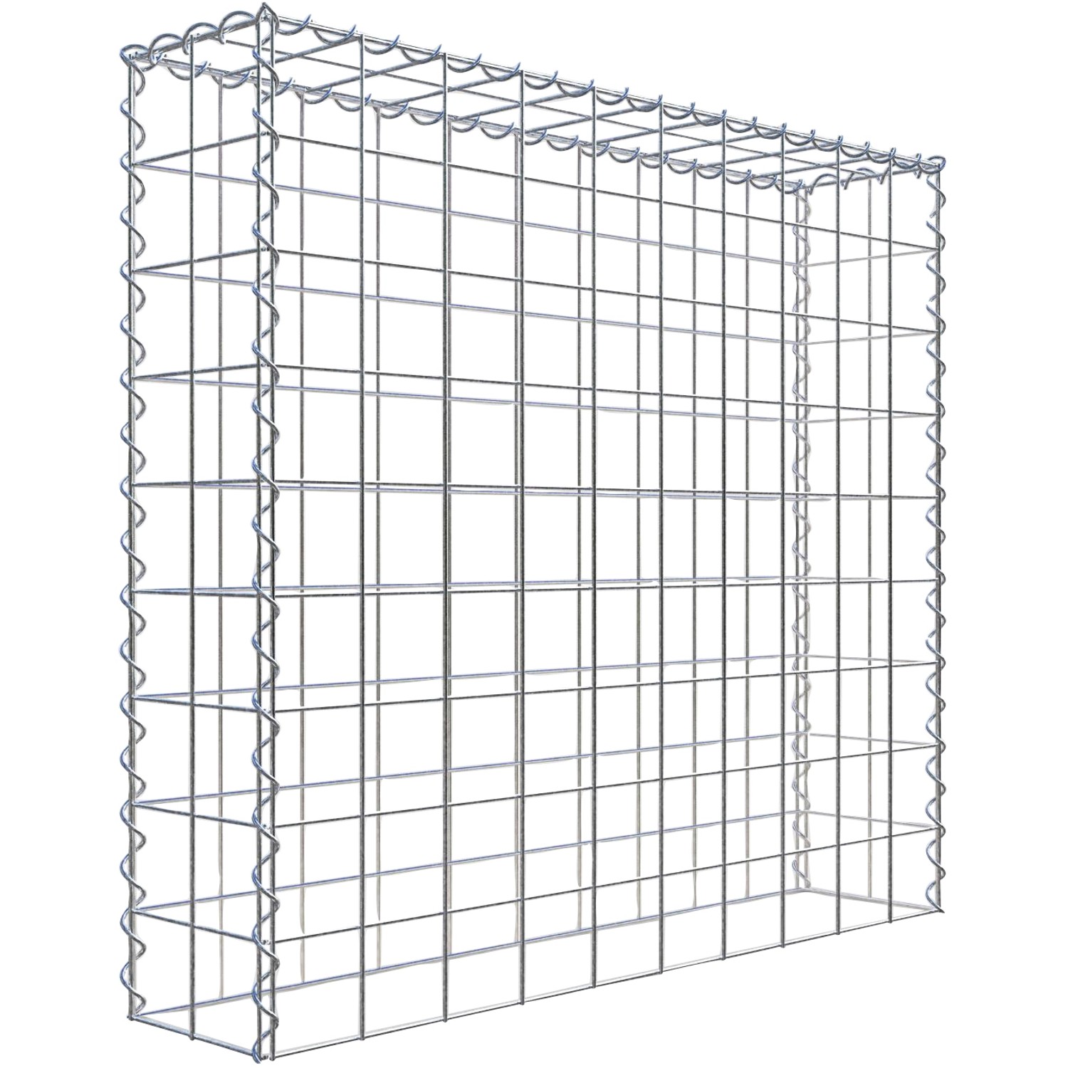 Gabiona Gabione-Anbaukorb Typ 3 90 x 100 x 20 cm Maschenw 10 x 10 cm