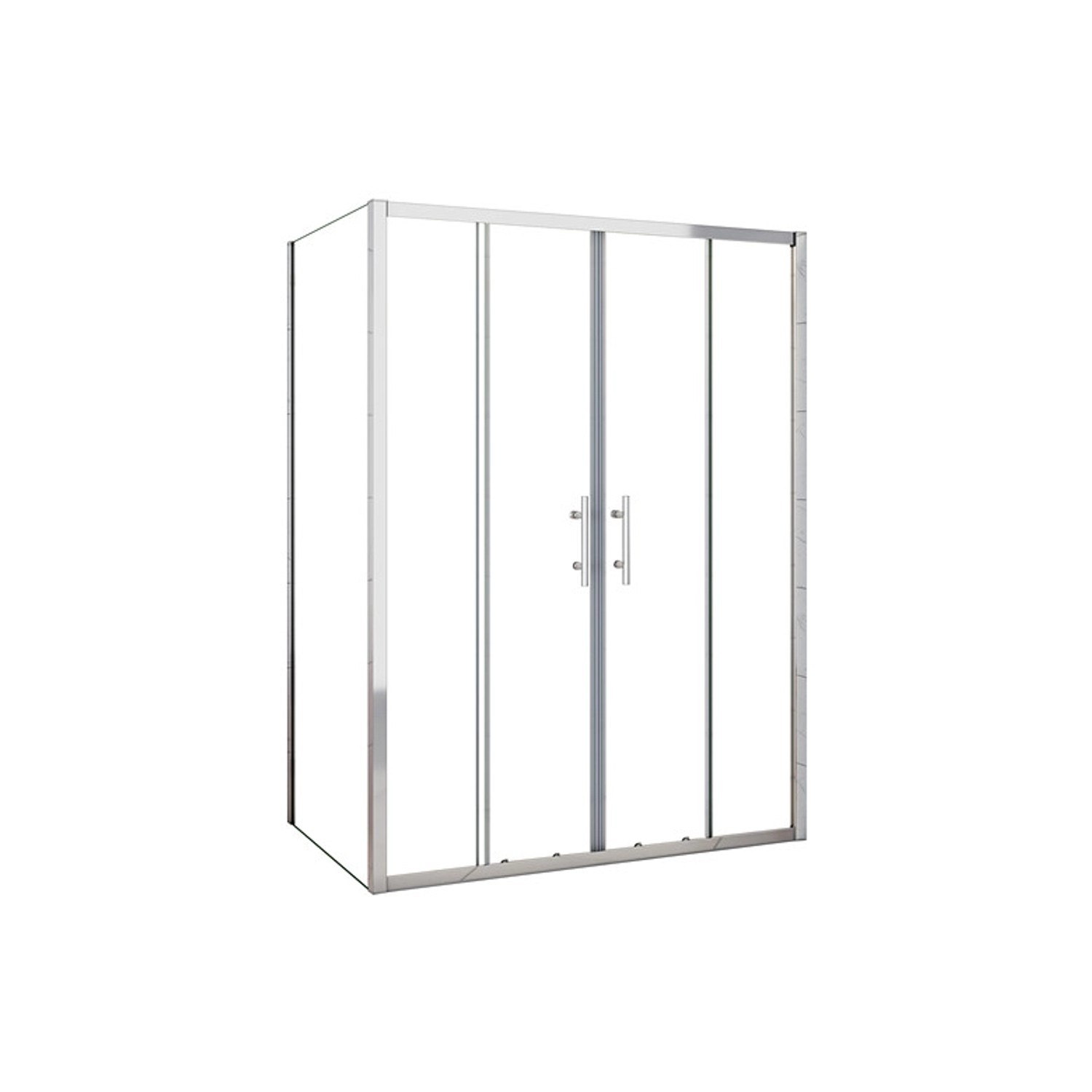 Duschparadies Schiebetür x Seitenwand 120 x 90 cm Duschkabine 5mm ESG Siche günstig online kaufen