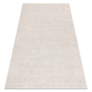 RugsX Teppich Casablanca Loom Creme, 200x400cm. Schlichter, creme-farbener Teppich.
