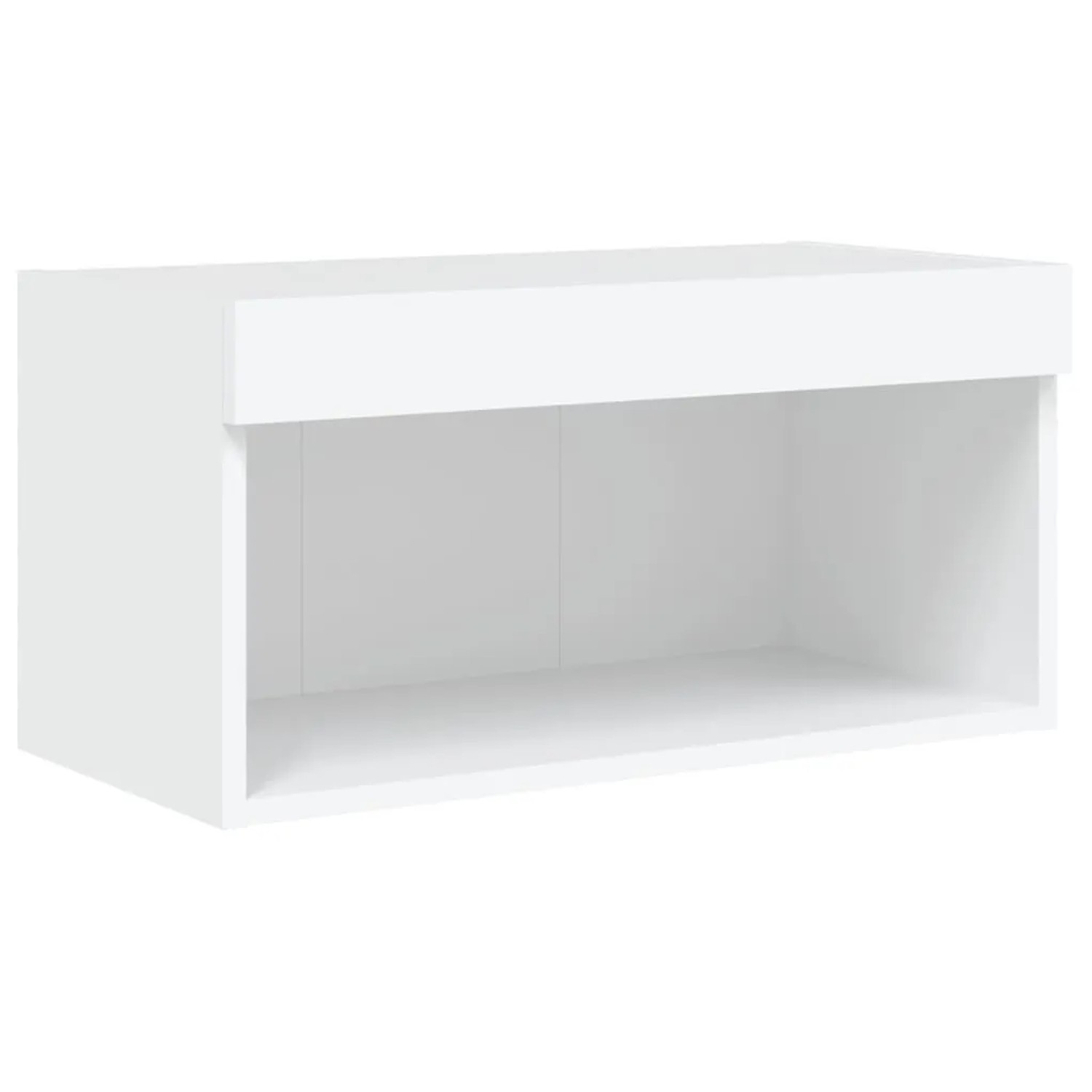 vidaXL TV-Schrank mit LED-Leuchten Weiß 60x30x30 cm 837127 günstig online kaufen