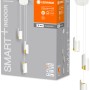 Ledvance Smart+ WiFi Pendelleuchte Decor Twist, weiße Hängelampe mit drei Leuchten.