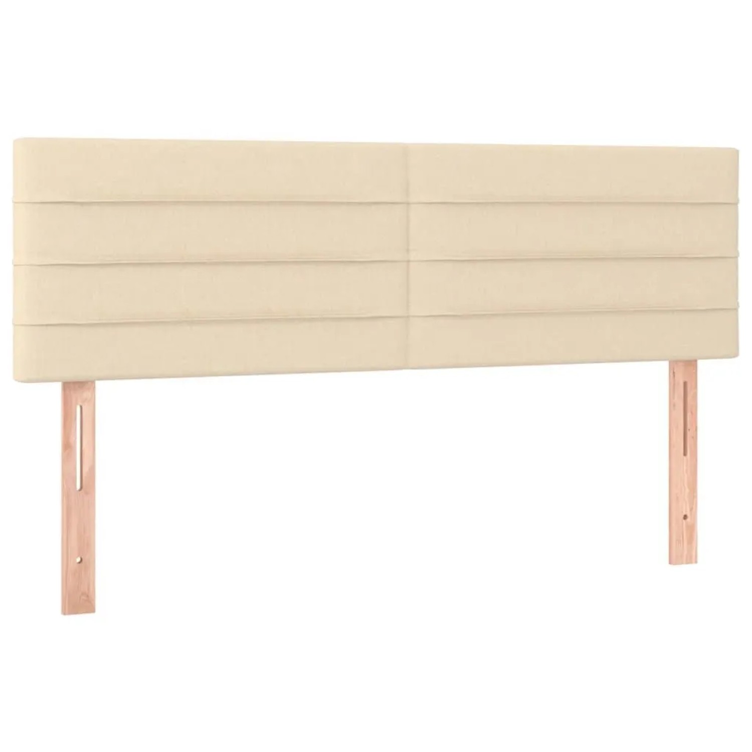 vidaXL Kopfteile 2 Stk Creme 72x5x78/88 cm Stoff 346149