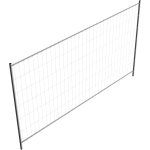 Schake Mobilzaun, 3,5 m, feuerverzinkt, ohne Haken/Ösen, für Baustellen und Absperrungen.