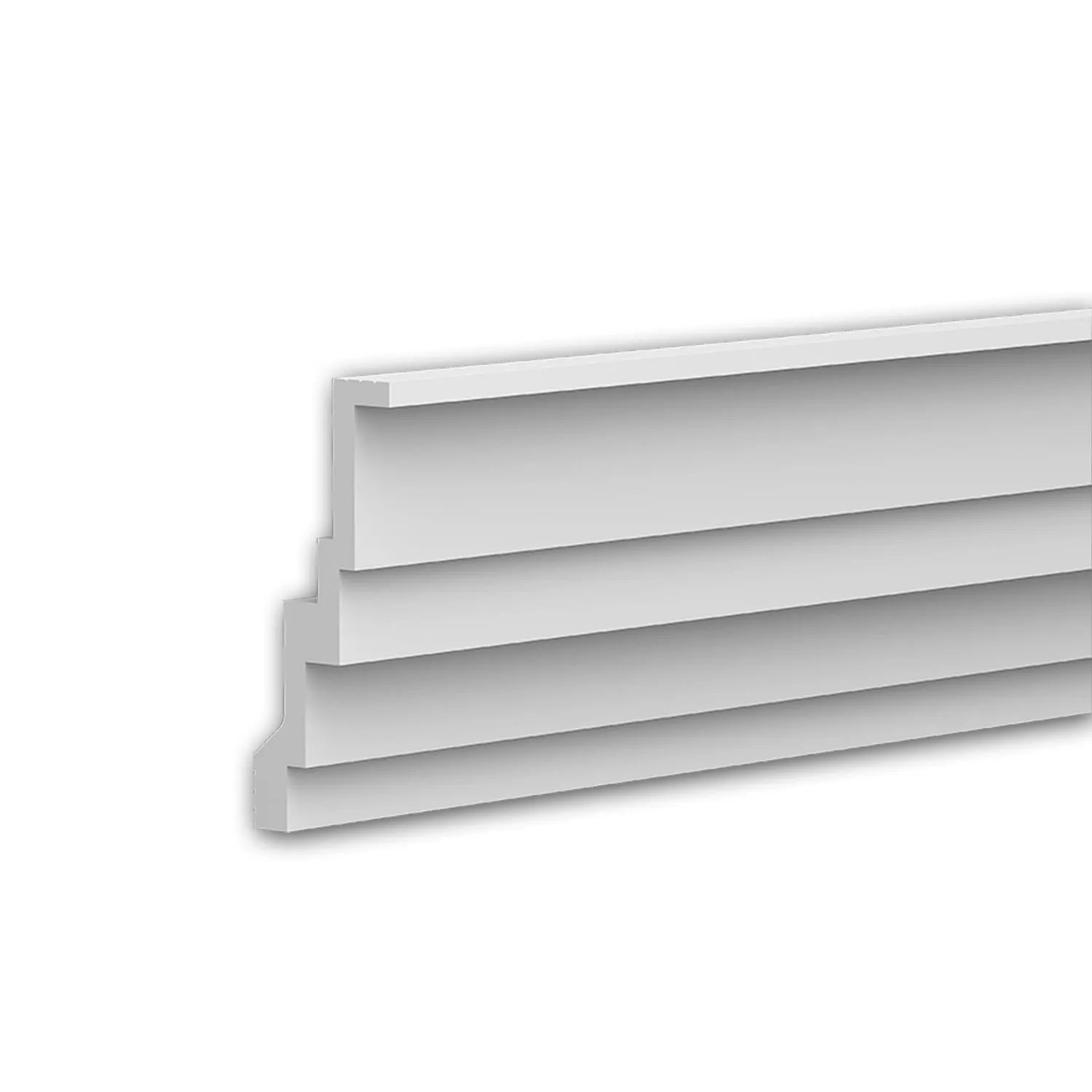 PROFHOME 650241 Eckleiste Deckenleiste Zierleiste Stuckleiste 2 m 200 cm x 4,5 cm x 11 cm Weiß