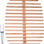 Dobar Rankhilfe Blattform 160 cm aus Lärchenholz mit Erdspieß für Kletterpflanzen.