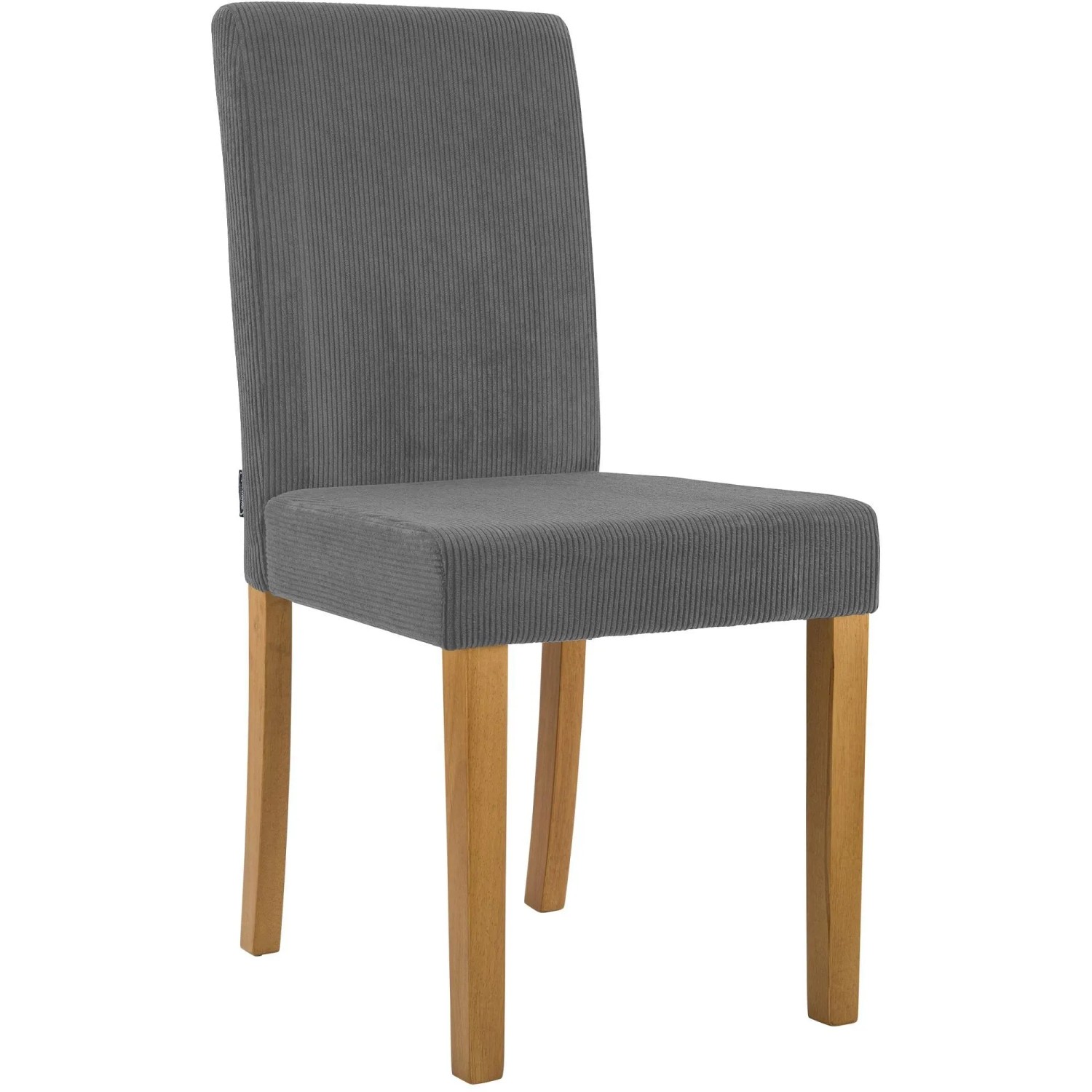 DELUKE Esszimmerstuhl DALAN Cord Grau 41x47x91cm Antik-Hell Essstühle Esszimmerstühle Küchenstühle Wohnzimmerstühle