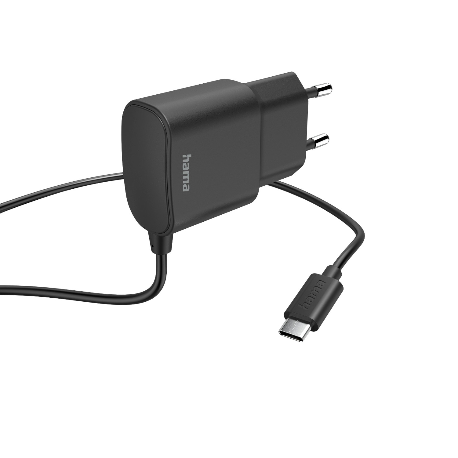 Hama Ladegerät mit USB-C-Anschluss 12 W 1 m Schwarz