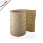 zaunzu Sichtschutz Rattan, beige, 10er Pack. Für Doppelstabmatten, UV-beständig.
