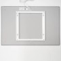 Rückseite der Vasner Infrarotheizung Citara T Tafelheizung 700W mit Wandhalterung.