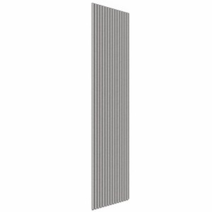 Denpanels Akustikpaneel, Betongrau, 240x60 cm. Schallabsorbierendes Wandpaneel mit Holzoptik.
