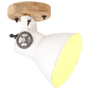 vidaXL Wand-/Deckenlampen Industriestil 2 Stk Weiß 20x25 cm E27 320519