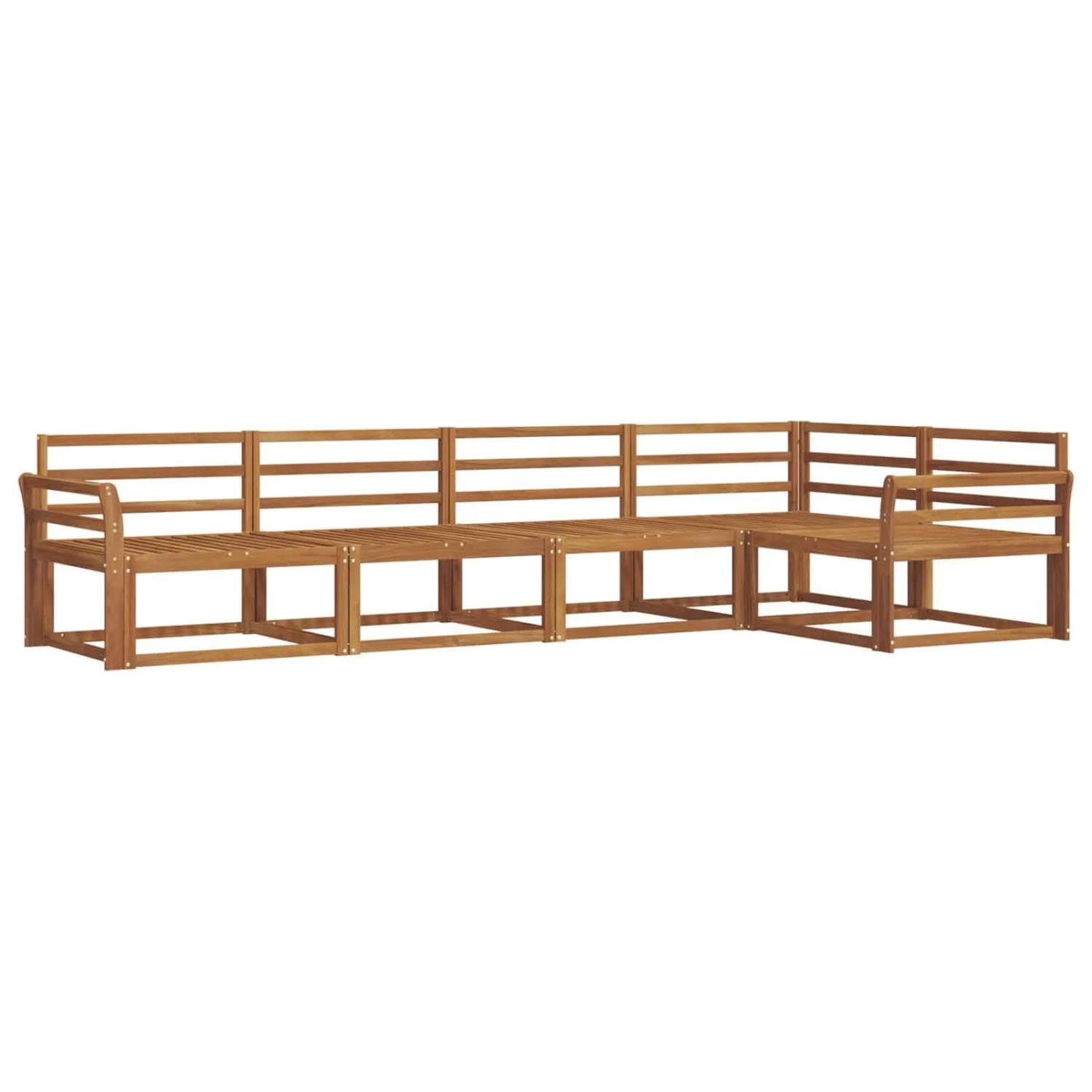 vidaXL Outdoor-Sofagarnitur 5-Tlg Natur Massivholz Akazie 3367577