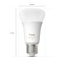 Philips Hue E27 LED-Lampe, 8,1W, 1100lm, White Ambiance, 1er-Pack. Smarte Beleuchtung für Ihr Zuhause.