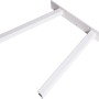 Weißes Tischuntergestell in A-Form, 700x710 mm, für individuelle Tische.