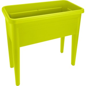 Limegrüner Elho Anzucht Tisch XXL Green Basics, 75x37x65cm, aus Kunststoff, ideal für den Garten.