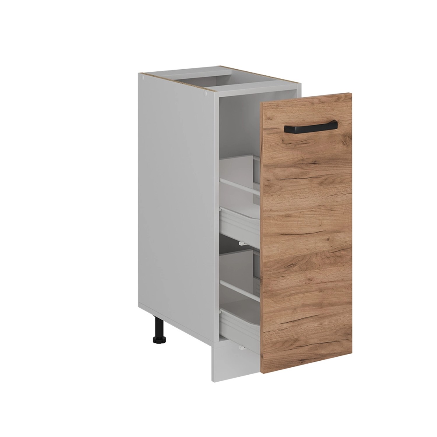 Vicco Apothekerschrank R-Line Goldkraft Eiche 30 cm ohne Arbeitsplatte