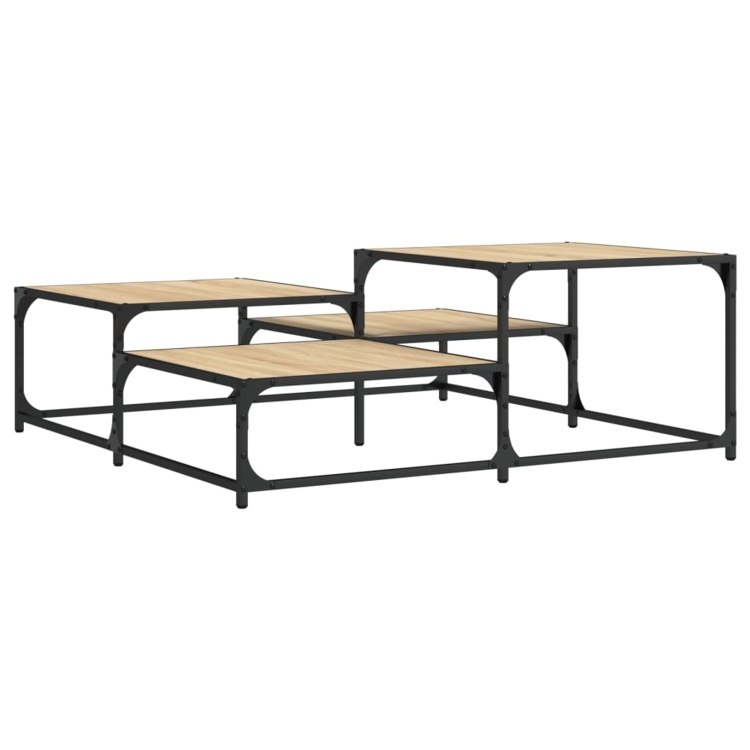 vidaXL Couchtisch Sonoma-Eiche 107x107x40 cm Holzwerkstoff günstig online kaufen