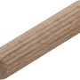 wolfcraft Langholzdübel Buche, 8x40mm, geriffelt für optimalen Halt.