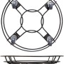 Wagner Multi Roller GH 0934, Stahl, Ø 380 mm, Tragkraft 100 kg, mit 4 Lenkrollen.