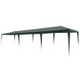Grünes vidaXL Partyzelt 3x9 m aus PE, ideal für Gartenpartys und als Sonnenschutz.