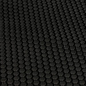 Schwarze Proregal Pool Solarplane, oval, 731x365cm, zur Poolabdeckung und Erwärmung.