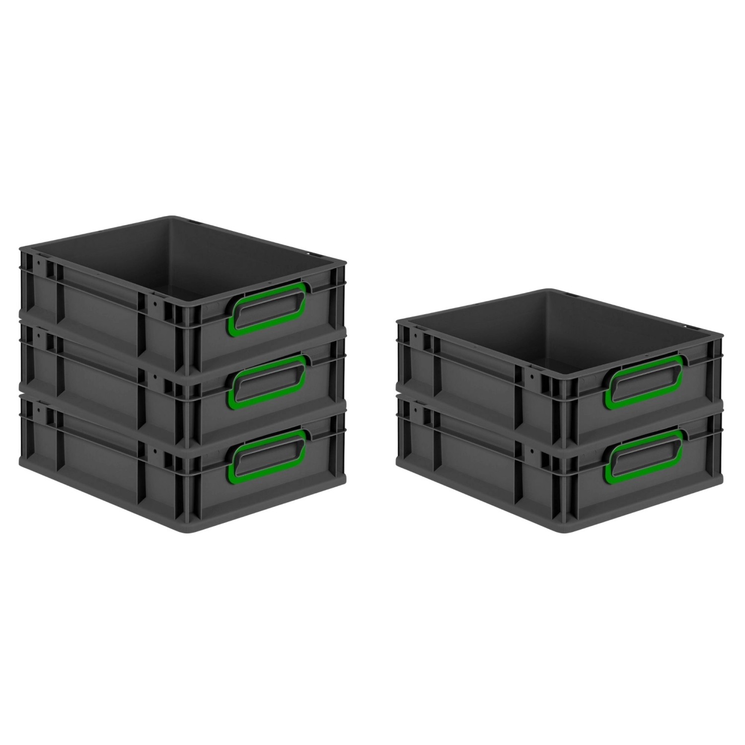 PROREGAL SparSet 5x Eurobox Nextgen Color HxBxT 12x30x40cm 11 Liter Griffe günstig online kaufen