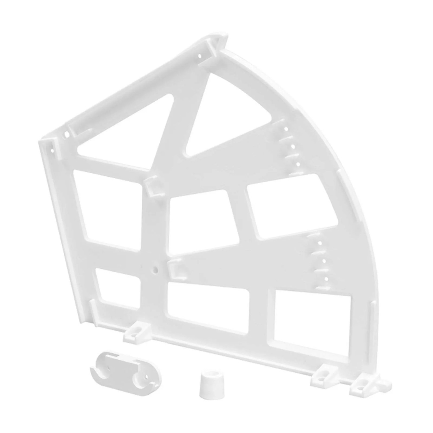 SOTECH Drehbeschlag Kippbeschlag für Schuhschrank mit 3 Fächer Reinweiß