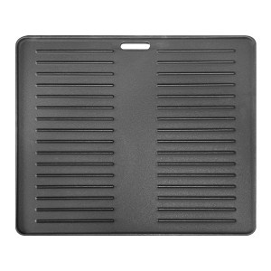 Taino Grillplatte Hero XXL, Gusseisen Wendeplatte für Smoker und Grill, geriffelt/glatt.