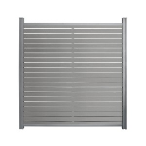 Home Deluxe WPC-Sichtschutzzaun Alira 2 Elemente 185 cm x 355 cm Dunkelgrau