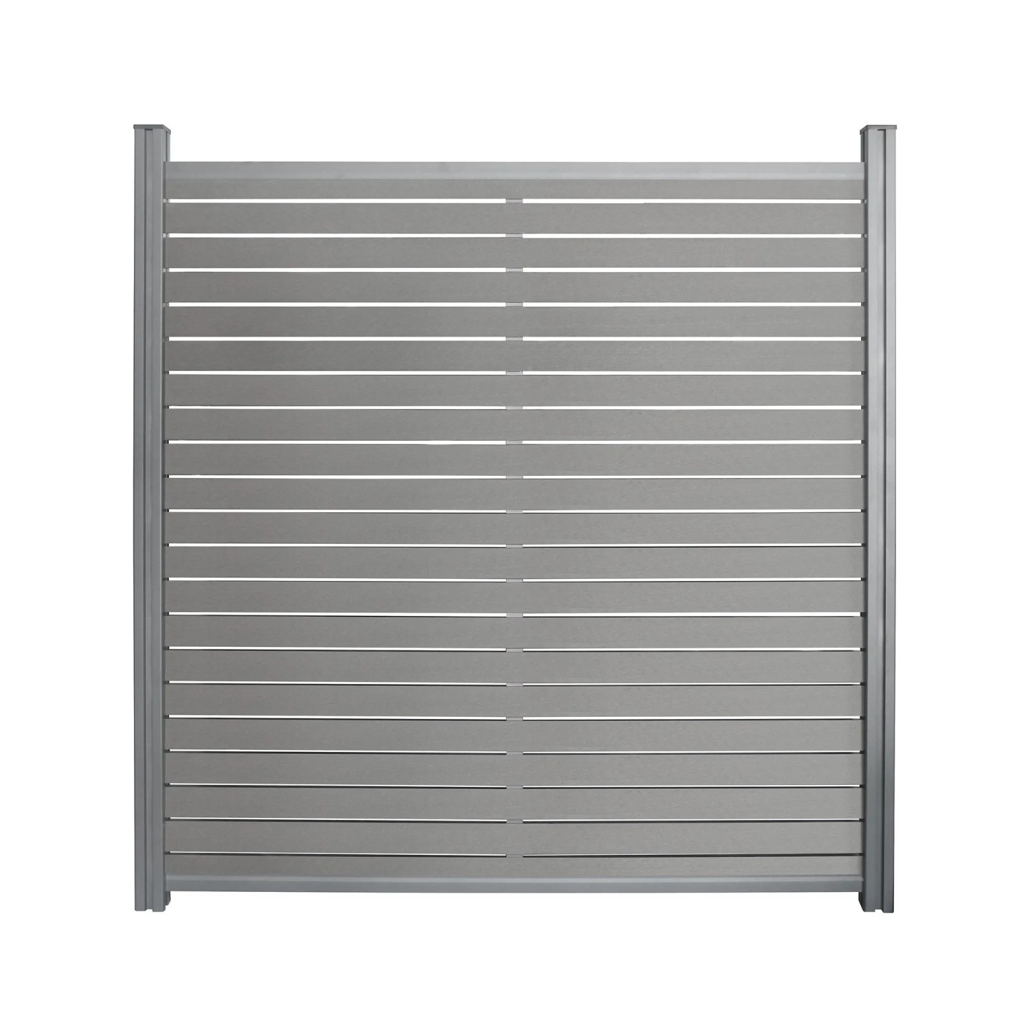 Home Deluxe WPC-Sichtschutzzaun Alira 2 Elemente 185 cm x 355 cm Dunkelgrau