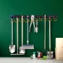 Relaxdays Gartengerätehalter Stahl Schwarz Kratzfest Erweiterbar 20 Haken_2