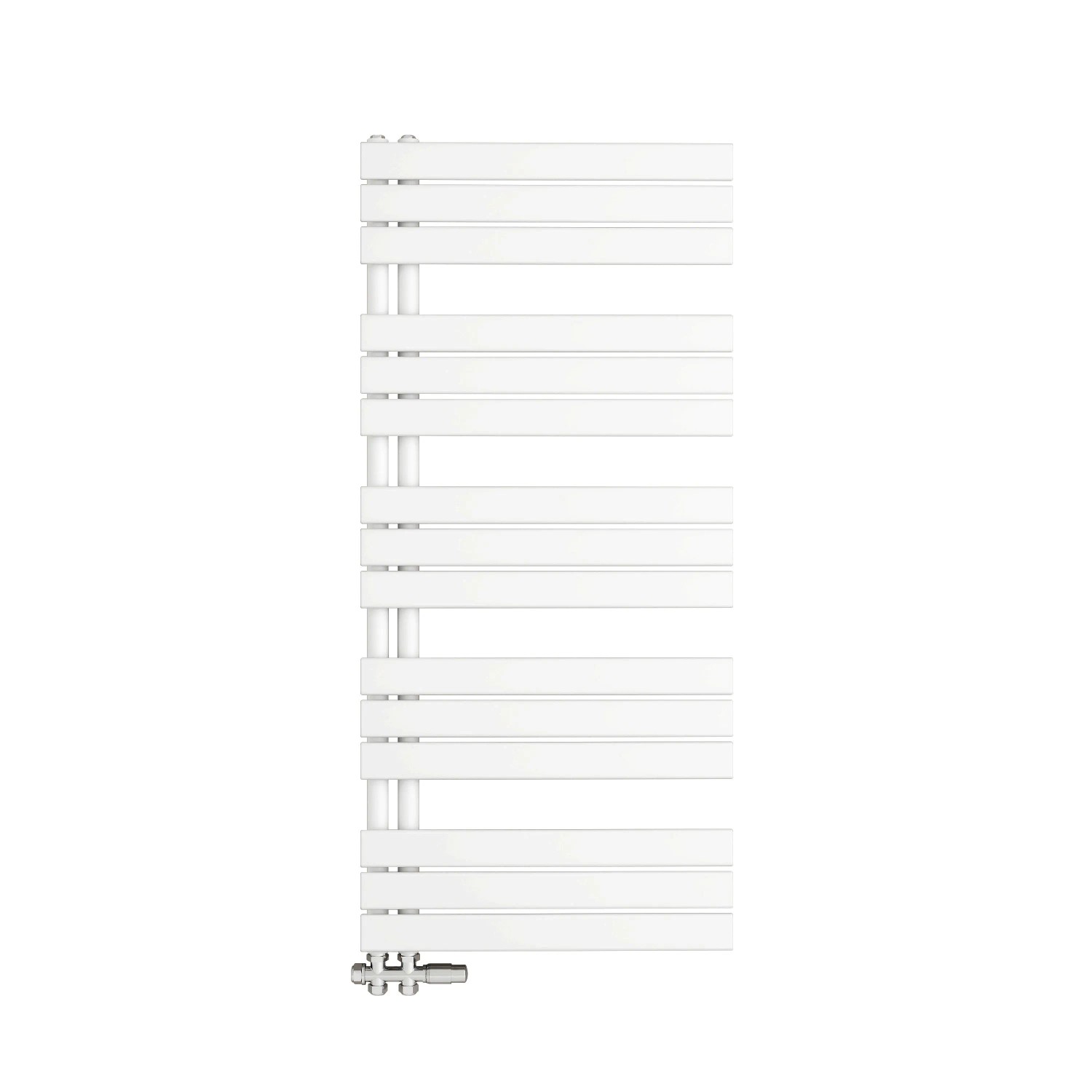 AICA Badheizkörper Handtuchwärmer 132x60cm 875W Weiß Handtuchtrockner mit Seitenanschluss