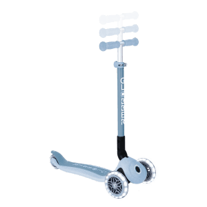 Globber Primo Foldable Lights Tretroller 120/80 mm ABEC 5 3-Rädrig Höhenverstellbar LED-Rollen Blaubeere