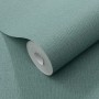 Rolle Erismann Vliestapete Elle Decoration 4 Woven in Grün mit Textilstruktur.