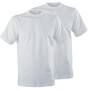 Safety&More T-Shirts, American Style, Doppelpack, Weiß, Größe M. Arbeitskleidung aus Baumwolle.