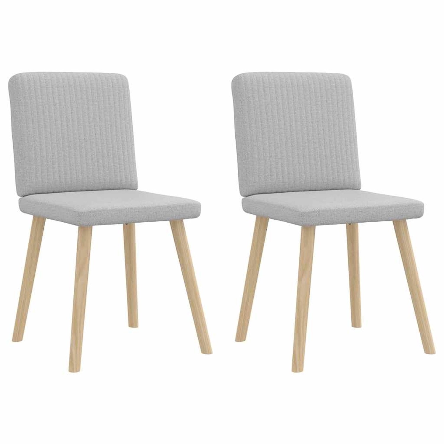 vidaXL Esszimmerstühle 2 Stk Wolkengrau Stoff 4101206 günstig online kaufen