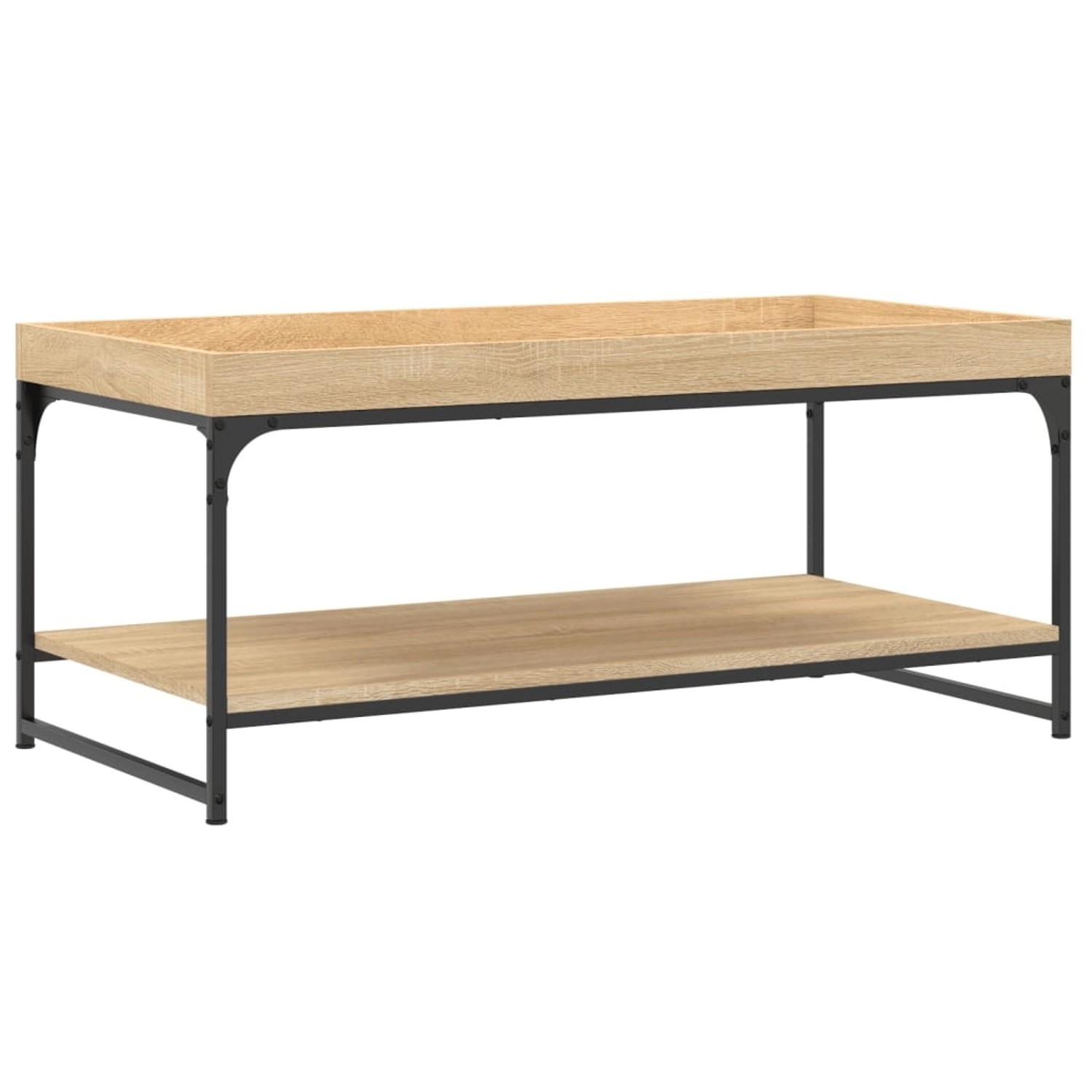 vidaXL Couchtisch Sonoma-Eiche 100x49x45 cm Holzwerkstoff günstig online kaufen