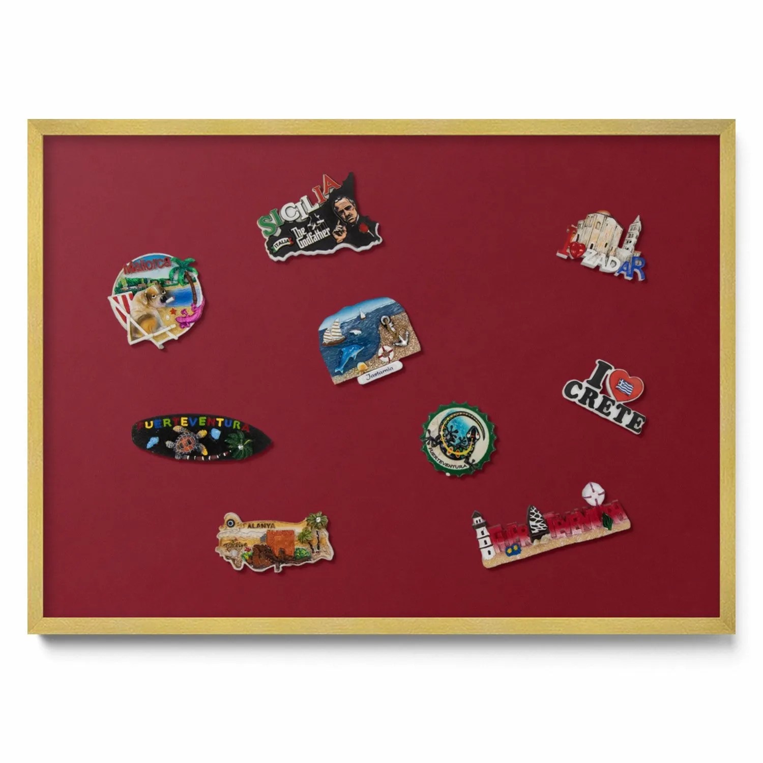 Tulup Magnettafel Wanddekoration Magnettafel bedruckt Farbe Burgunderrot 70 günstig online kaufen